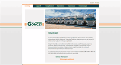 Desktop Screenshot of gonczitrans.hu
